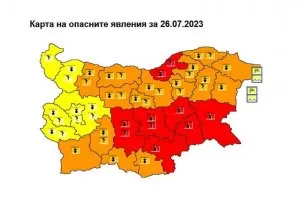 Екстремно горещо ще е в цяла България и днес