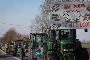 И германските фермери стачкуват, за да изтръгнат субсидии