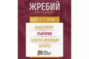 България се падна в удобна група за Лигата на нациите