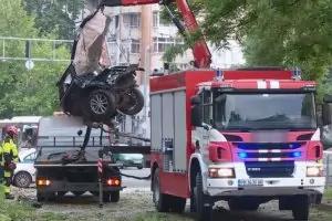 Джипът от катастрофата в Пловдив е летял с 200 км/ч