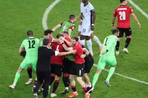 Грузия би Португалия и се класира сензационно за 1/8-финалите (схема)