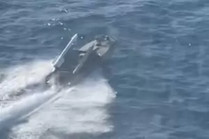 За първи път в историята украински морски дрон унищожи руски вертолет