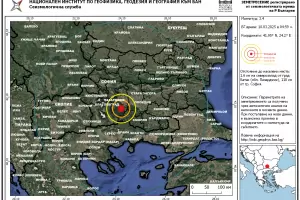 Земетресение от 3.4 по Рихтер бе усетено в Батак