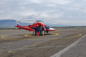 Третият медицински хеликоптер кацна в регионалната база на HEMS в