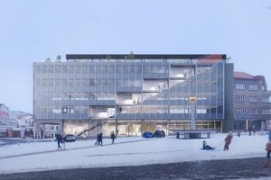 Съществена част от сградата бижу която след голям международен архитектурен