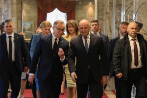 Президентът на Полша Анджей Дуда пристигна днес на официално посещение