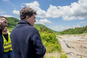 Президентът на Румъния Никушор Дан посети днес едни от най засегнатите