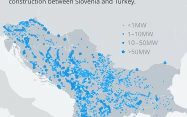 ЦУНАМИ НА БАЛКАНИТЕ 

3000 веца са в процес на проектиране или вече се строят от Словения до Турция.

източник "Ривър Уоч", фондация Euronatur