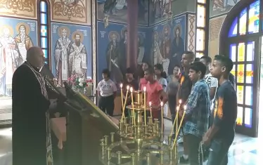 Старозагорският митрополит Киприан откри православен летен лагер на деца от дом "Мария Терезия".