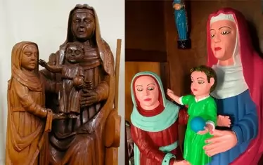 Преди и след "реставрацията".