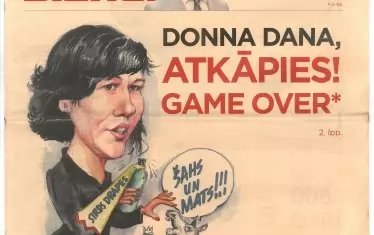 Латвийският вестник „Диенас бизнес“ обвини финансовата министърка във връзки с мафията. 