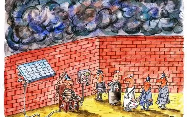 Една от "айляк карикатурите" на пловдивчанина Ириен Трендафилов.