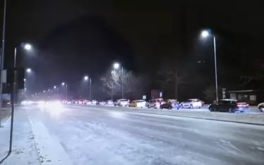  Върху леда не се забелязва луга.