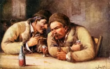 "В селската кръчма". Петър Морозов