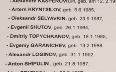 Списъкът с обвинените от австрийската прокуратура руснаци