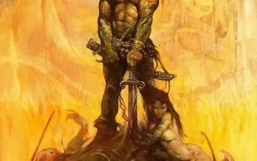 Конан Варваринът нарисуван от Франк Фразета.