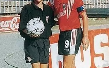 Андрес д`Алесандро с Енцо Франческоли през 1995...