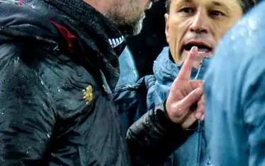 Юрген Клоп и Нико Ковач си размениха реплики на висок тон, но бързо се разбраха.