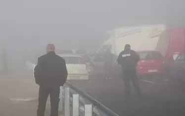  Видимостта е била изключително малка - 2-3 м.