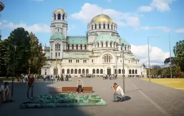 ВИЗИЯ В пространството при БАН бе заложено изграждането на бронзов модел на центъра, който да позволява и на незрящи да възприемат тактилно забележителностите на столицата.