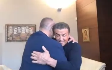 Борисов и Сталоун в София. 