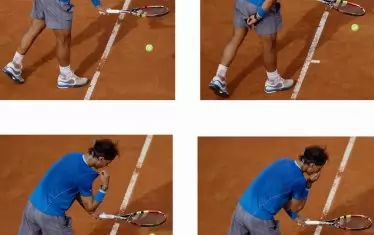 Подготовката за изпълнение на сервис при Рафаел Надал също представлява цял ритуал - отегчителен за противника и публиката, но извънредно важен за концентрацията на испанеца.