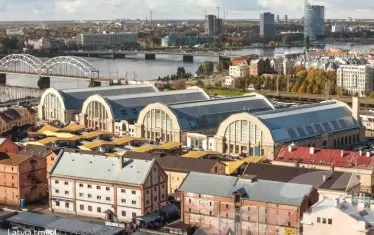  Централният пазар в Рига е сред символите на града и туристическа атракция. 