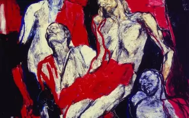 Светлин Русев. „Балада за връх Ножот”.

През 1983 г. услужих на Светлин Русев със спомените на Христо Силянов „Освободителните борби на Македония”. Интересуваше се от описанието на епопеята на вр. Ножот. Когато ми ги върна, открих, че споменатото описание летописецът на народната борба завършва с думите: ”Вдъхновени певци и живописци, способни да възпроизведат в художествени образи и статии дивната саможертва на 45-те, още не са се явили.” Художникът бе подчертал тези редове с блед молив. Вероятно е искал да се отметне, че се „явява”.