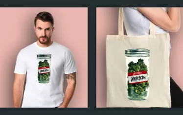 Фланелки и торби "Аз съм буркан" се появиха в разгара на спора между потомствените столичани и провинциалистите.