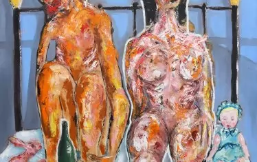 Дарън Баркър, "Самота", маслени бои върху платно.
