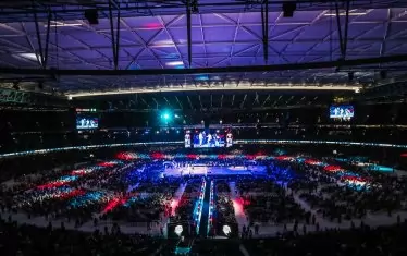  Стадион "Марвел" в Мелбърн изглеждаше по този начин за баскетболния мач Австралия - САЩ