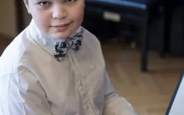 Младият виртуоз Ивайло Василев.