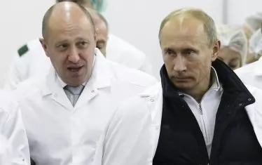 Владимир Путин и Евгений Пригожин