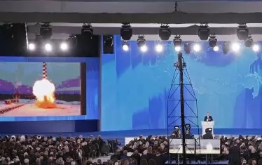 Руският президент Владимир Путин разкри за разработването на новата ракета с ядрено гориво "Буревестник" на 1 март, по време на годишното си обръщение към Федералното събрание в Москва.