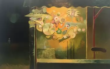 Недко Солаков, Стрелбище, 1979-80, маслени бои върху платно.