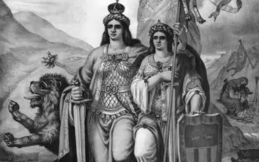 "Съединена България", литография, Николай Павлович