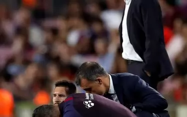  Лионел Меси пропусна няколко мача заради контузия, а в последната среща с "Виляреал" получи нова травма.