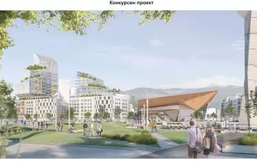  Гледка към концертната зала, награден проект. 