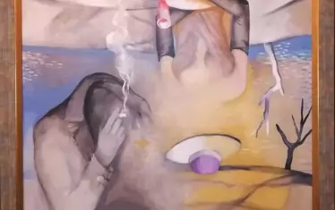 Владимир Пенев, "Тъжна неделя", акрил.