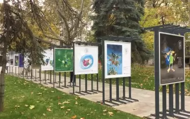 Изложба с рисунките може да се види до края на седмицата в градинката на "Кристал". 