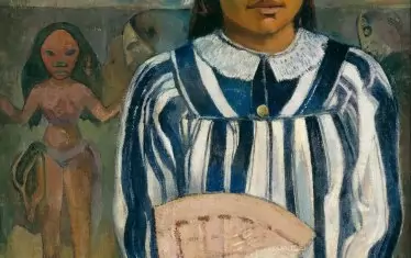  "Техамана има много предци" (1893). Момичето от картината е било любовница на художника.