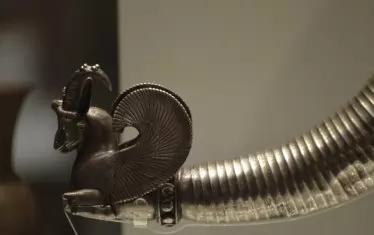  Сребърен ритон с крилат ибекс, V век пр. Хр.