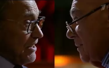 Познер и Кончаловски в ефира на "Первый канал".