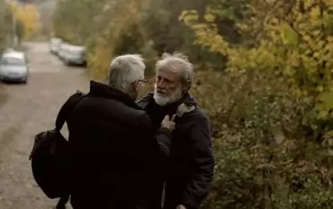  Иван Бърнев и Иван Савов в кадър от филма.