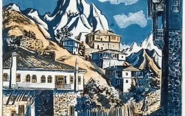 Веселин Стайков, Мелник, 1962, литография