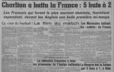 "Французите бяха по-често доминирани от англичаните, но все пак показаха едно хубаво първо полувреме", пише в подзаглавието си вестник "Пари Соар".