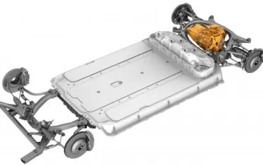  Новата батерия на Tesla е разположена по този начин.