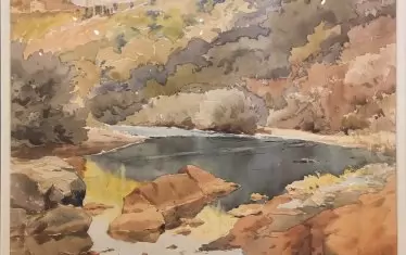  Из изложбата „Константин Щъркелов. Самотникът скитник” в СГХГ. 