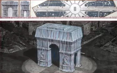  Проектът за опакованата "Триумфална арка"