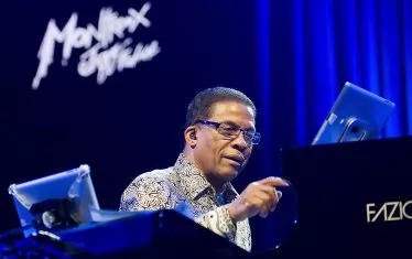  Легендата Хърби Хенкок на фестивала в Монтрьо.